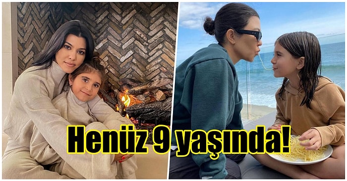 Kızı Penelope'nin Takma Tırnak Takmasına İzin Veren Kourtney Kardashian Gündeme Oturdu!