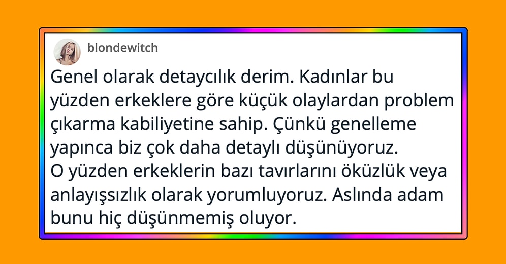 Kadınlarda Olup Erkeklerde Olmadığı İddia Edilen Özelliklerden Hangilerine Katılıyorsunuz?