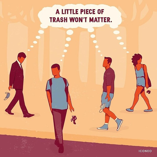 1. Маленький кусочек мусора ничего не изменит