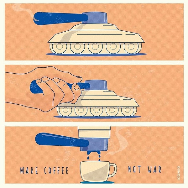 5. Делайте кофе, не войну