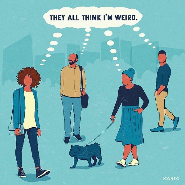 14. Они все думают, что я странный/странная