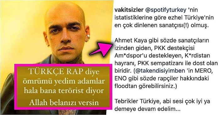 Türkçe Rap'in Efsanevi İsmi Ezhel Başarısını Takdir Etmek Yerine Kendisini Terörist İlan Edenlere İsyan Etti!