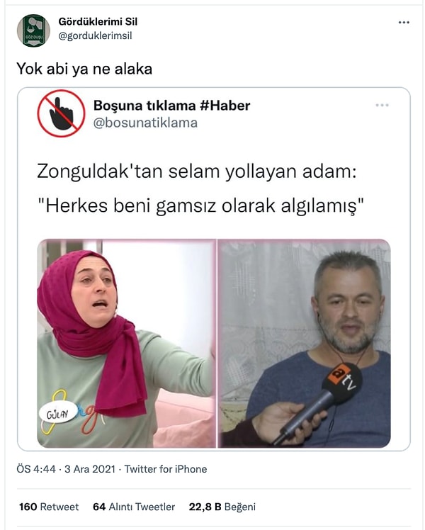 6. Yok canım estağfurullah...