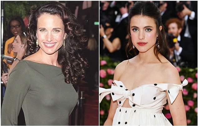 11. Andie MacDowell'ın gençliği ve kızı Margaret Qualley.
