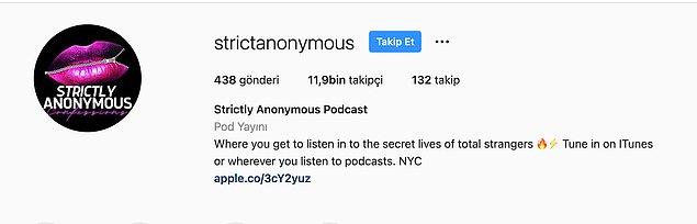 İnsanların itiraflarını yolladıkları "Strictly Anonymous" podcastine herkesi dumur eden bir itiraf geldi.