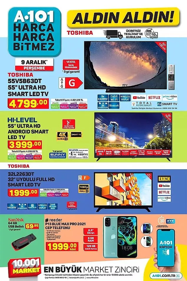 9 Aralık 2021 A101 Fırsat Ürünleri Neler?