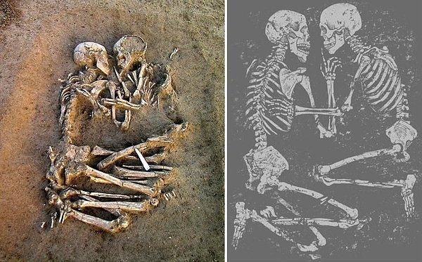 24. "Hasanlu Aşıkları" (MÖ) 800 yılı civarlarında ölmüş. 1972'de de böyle keşfedilmişler.