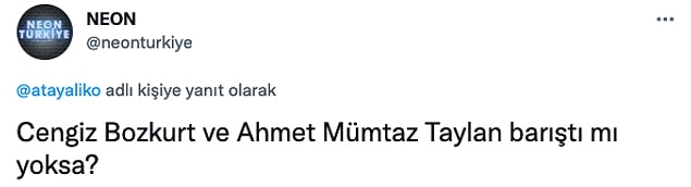 Her kafadan bir ses çıktı anlayacağınız...