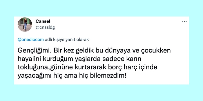 "Ülkenin Ekonomik Durumu Hangi Hayalinizi Elinizden Aldı?" Sorusuna Gelen İç Burkan Cevaplar