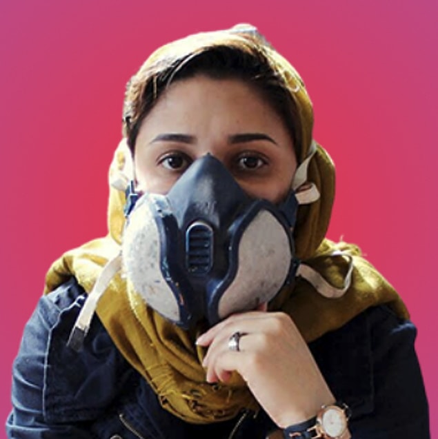 64. Shamsia Hassani (İran) – Sokak sanatçısı: