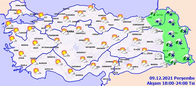 İl İl Hava Durumu Tahminleri