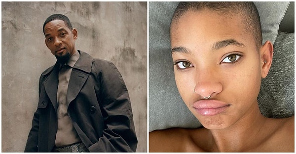 3. Hollywood'un tanınan yüzü Will Smith ve kızı Willow Smith.