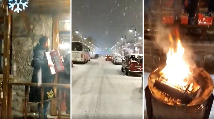 Kar Yağışının Mükemmel Bir Manzara Oluşturduğu Kars'tan Oraya Işınlanma İsteği Uyandıran Görüntüler