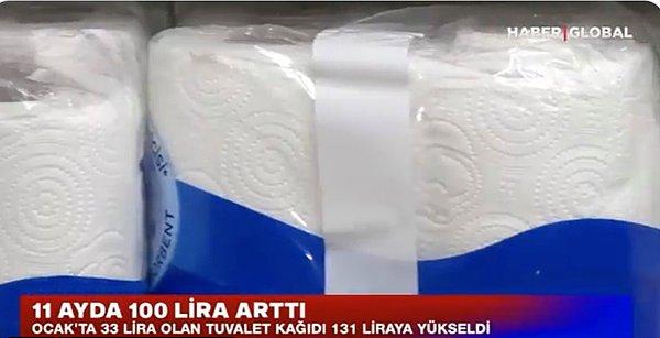 Haber Global de son 11 ayda 100 lira artan tuvalet kağıdına gelen zamları haber yaptı. Röportaj sırasında ise bir vatandaşın sözleri dikkat çekti.