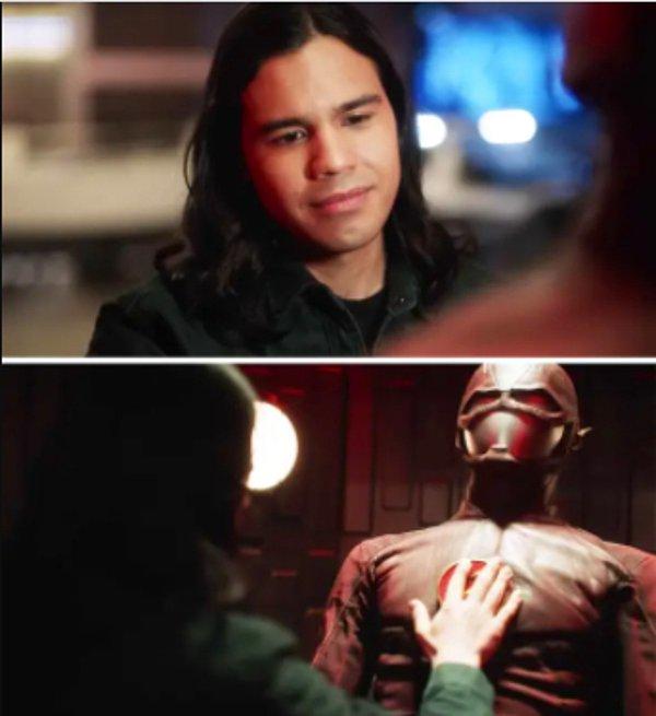 30. 'The Flash' dizisinde serüvenlerin sonuna gelindiğinde Cisco'nun son veda sahnesi de üzücüydü.
