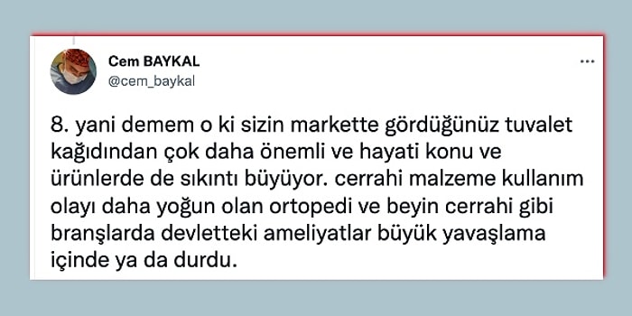 Bir Doktor Ameliyatların İthal Cerrahi Malzeme Sıkıntısı Nedeniyle Durma Noktasına Geldiğini İddia Etti