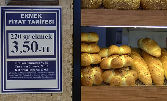 İstanbul'da Ekmeğe Yine Zam: Bazı Fırınlar Ekmeği 3.5 Liradan Satmaya Başladı