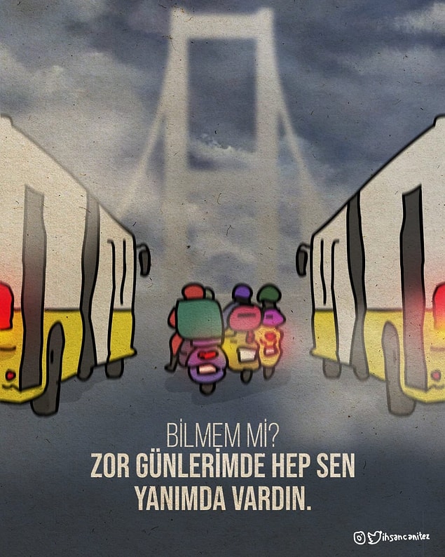 1. Hepimizin gördüğüne eminim bu çizimi. Bu çizimin sahibi İhsan Canıtez. İşte harika çalışmalarından bazıları 👇