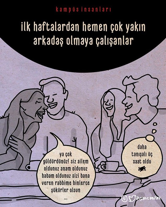 14. Birkaç kampüs insanı 👇