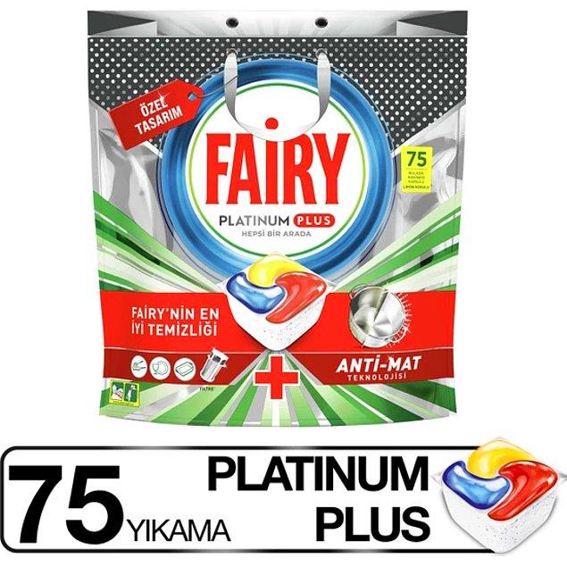 1. Fairy Platinum Plus bulaşık makinesi tableti
