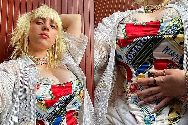 8. Billie Eilish, bu zamana kadar bol kıyafetler giymesinin sebebinin çocukluğunda yattığını söyledi.