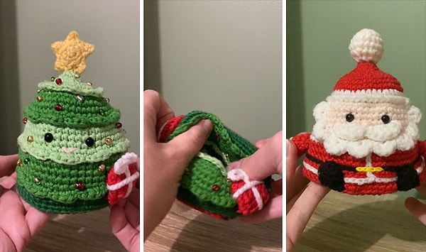 9. Снаружи елочка, а внутри Дедушка мороз