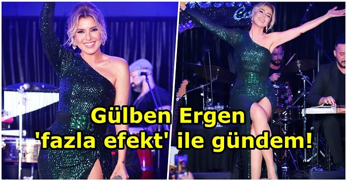 Sahne Perfomansıyla Göz Kamaştıran Gülben Ergen, Fotoğrafına Yapılan Fotoşopla Gündem Oldu