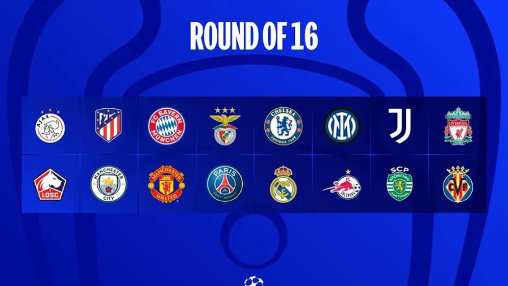 Şampiyonlar Ligi'nde Son 16 Turu Eşleşmeleri Belli Oldu