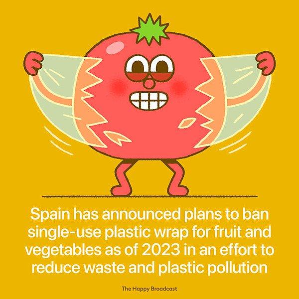 25. "İspanya, meyve ve sebzelerin paketlemelerinde plastiğin kullanılmasına karşı planladıkları sistemi açıkladı. Hedef 2023."