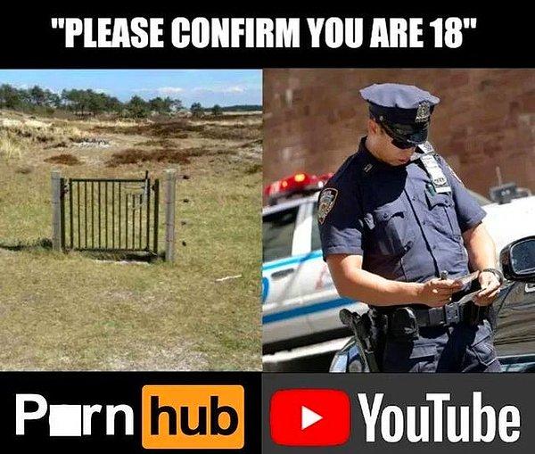 4. "Lütfen 18 yaşında olduğunuzu onaylayın: Pornhub vs YouTube"