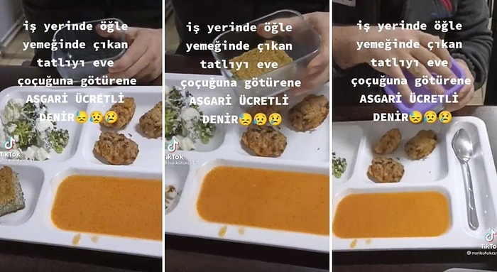 İş Yerinin Öğle Yemeğinde Çıkan Tatlıyı Kaba Koyup Akşam Evde Çocuğuna Götüren Babanın Aşırı Duygusal Videosu