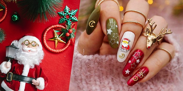 Nail Art Sevenler Buraya! Yeni Yıl Temalı Bu Tırnaklara Bayılacaksınız!