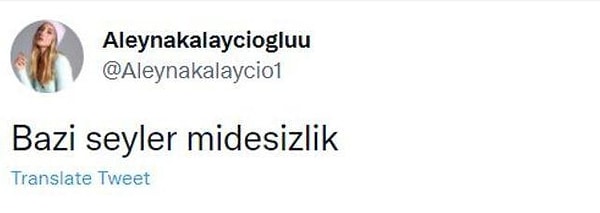 Aleyna Kalaycıoğlu'nun Tepkisi