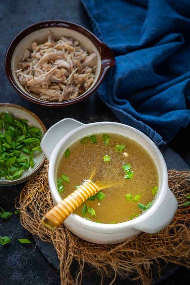 4. Practical chicken broth soup, each spoonful of healing, flourless seasoned