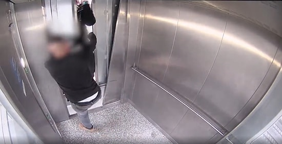 Kocaeli Belediyesi 'Bunu Yapmanın Amacı Nedir?' Diyerek Asansöre Zarar Veren Kişinin Görüntülerini Paylaştı