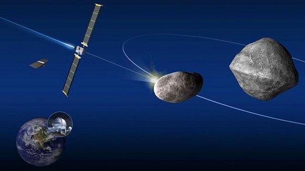 DART görevi, bir asteroide kafa kafaya çarpmanın kayaçların rotalarını yönlendirmek için başarılı bir yol olup olmadığını belirleyecek.