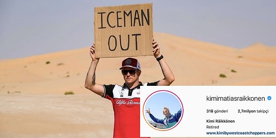 Buz Adam Lakaplı Kimi Raikkönen'in Instagram'da Yaptığı Profil Değişikliği Hayranlarını Duygulandırdı