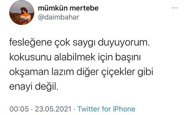 15. O kadar haklı bir tweet ki.😅