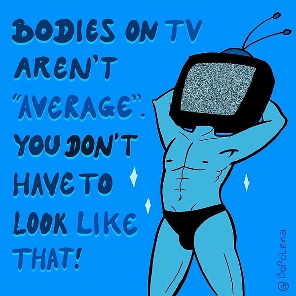 5. Tела по телевизору это не есть что-то "нормальное". Ты не должен выглядеть так