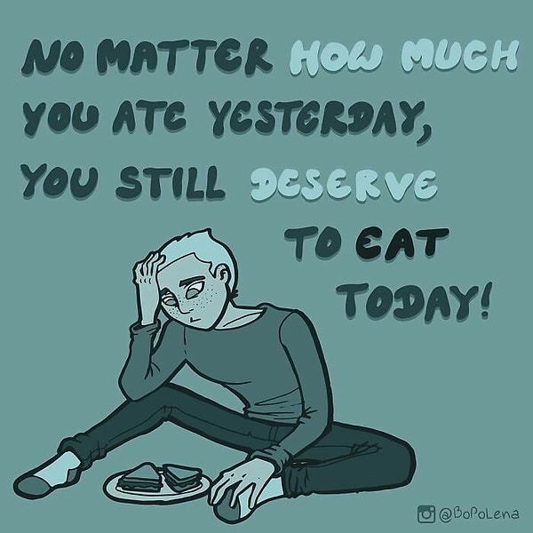 7. Неважно сколько ты скушал вчера, ты все еще заслуживаешь покушать сегодня