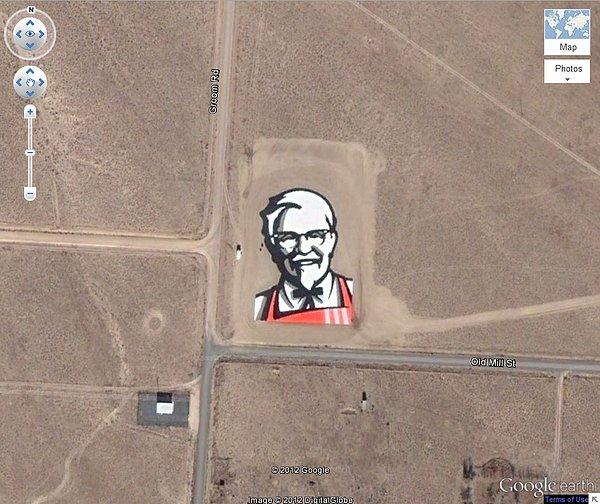 20. Haritada reklam yapan KFC.