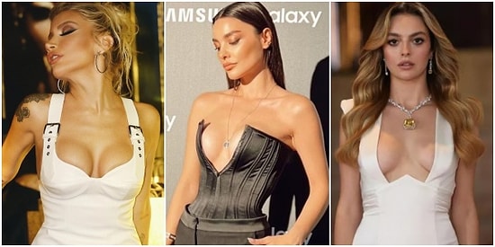 Meme Savaşları! Göğsünü Gere Gere Yeni Moda Derin Dekolteyi Üstlerinde Taşıyan Şahane Kadınlar