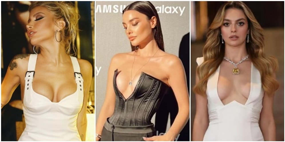 Meme Savaşları! Göğsünü Gere Gere Yeni Moda Derin Dekolteyi Üstlerinde Taşıyan Şahane Kadınlar