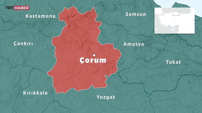 Çorum'da 4,1 Büyüklüğünde Deprem