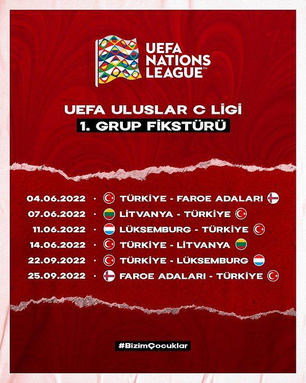 A Millî Takımımızın 2022/23 UEFA Uluslar Ligi fikstürü de belli oldu.