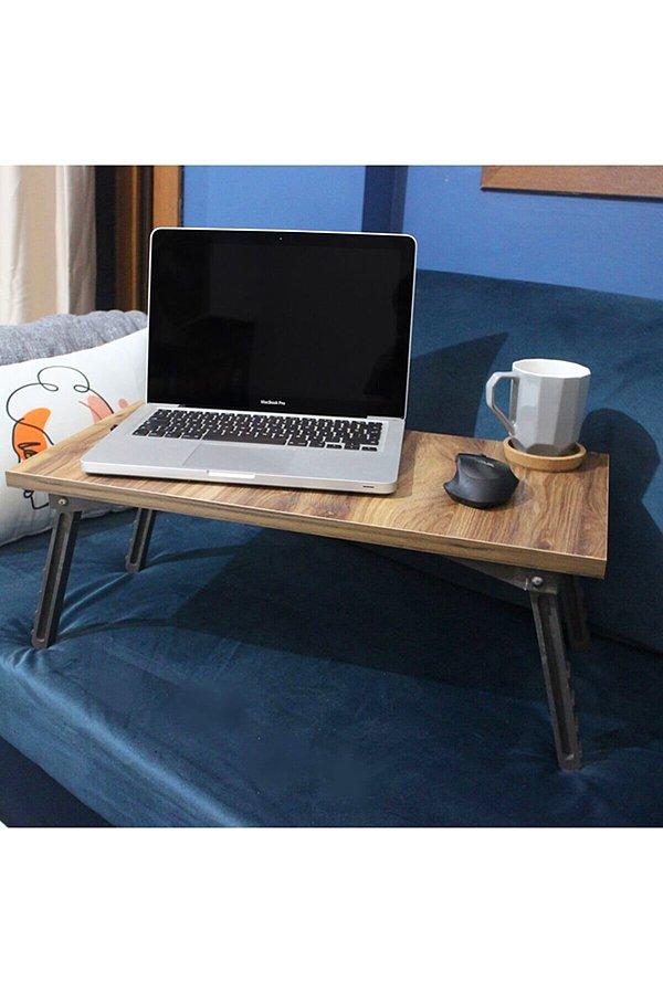 9. Katlanabilir laptop ve yemek masası.