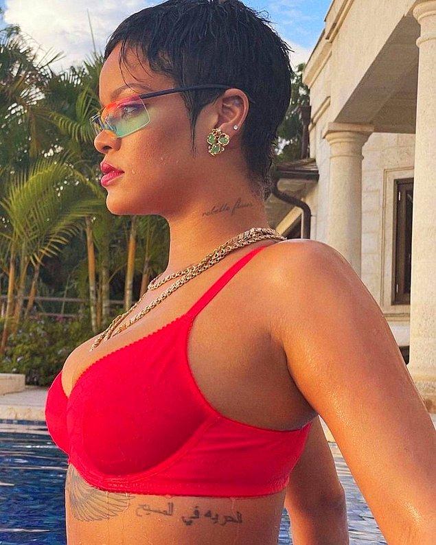 5. Rihanna paylaştığı fotoğraflarla yine dünya genelinde sıcaklık artışına sebep oldu.