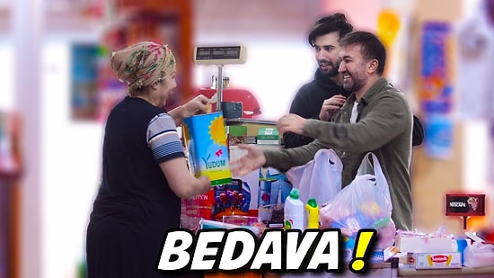 Bakkal Olup Müşterilere Her Şeyi Bedava Veren YouTuberlar: 30 Saniyede İstediğinizi Alabilirsiniz