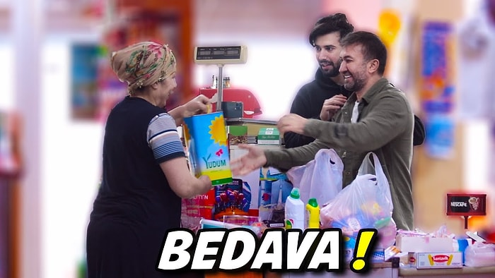 Bakkal Olup Müşterilere Her Şeyi Bedava Veren YouTuberlar: 30 Saniyede İstediğinizi Alabilirsiniz
