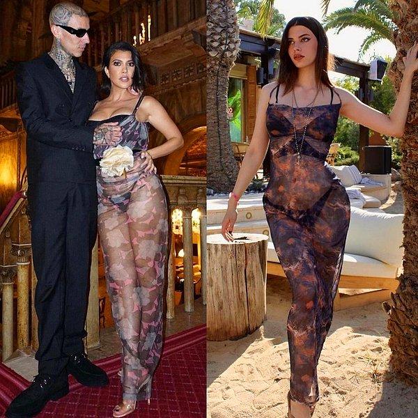 15. Daha önce Kourtney Kardashian'ın da giydiği Dolce&Gabbana tül elbisenin bir benzerini Derin Talu da giydi.